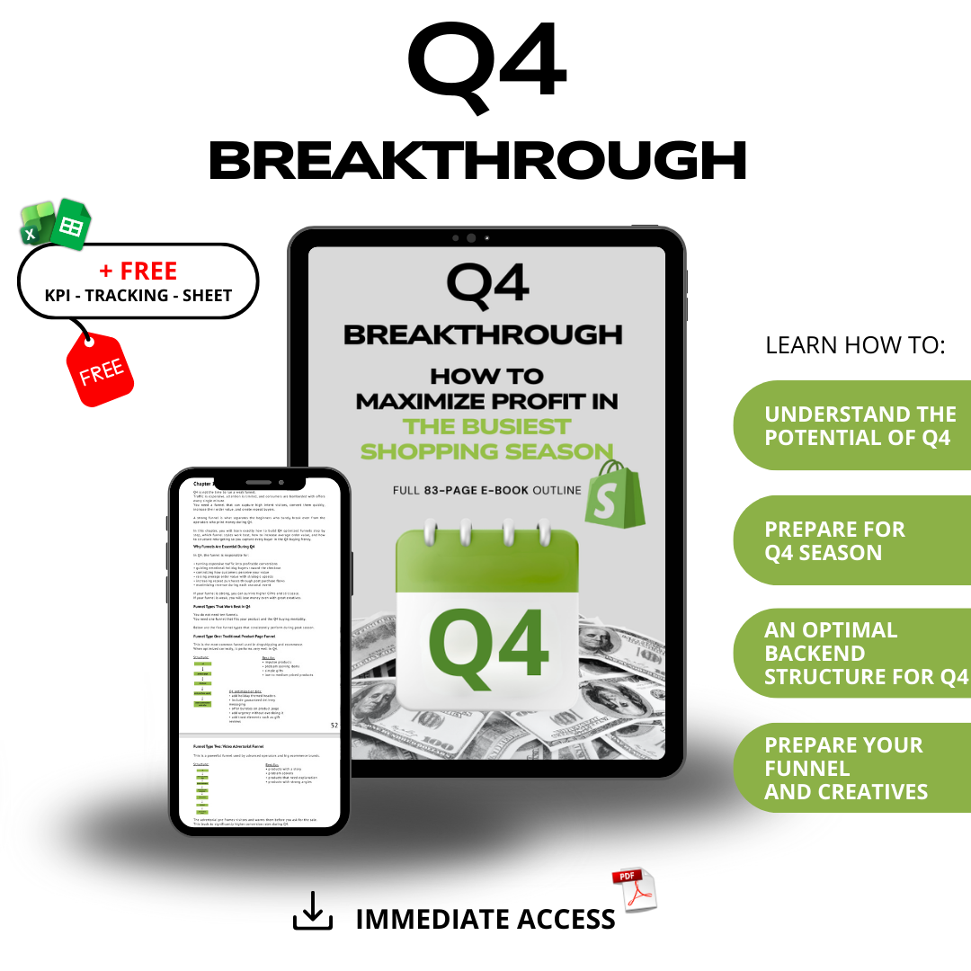Q4 BREAKTROUGH - HOW TO MAXIMIZE PROFIT IN THE BUSIEST SHOPPING SEASON