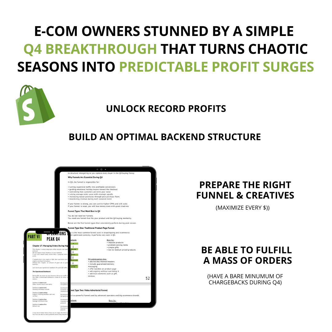 Q4 BREAKTROUGH - HOW TO MAXIMIZE PROFIT IN THE BUSIEST SHOPPING SEASON