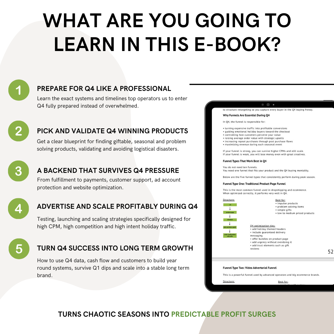 Q4 BREAKTROUGH - HOW TO MAXIMIZE PROFIT IN THE BUSIEST SHOPPING SEASON